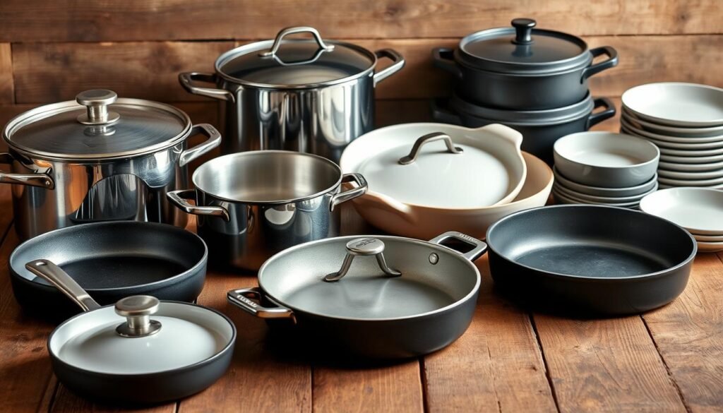 essential cookware pans and dishes
